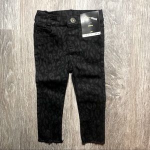Black Denim Leopard Jeans